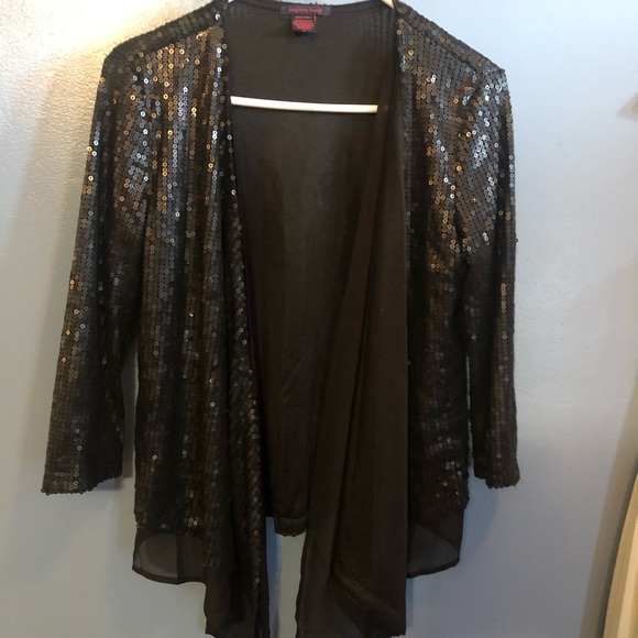 Black sequins dress jacket - Picture 1 of 4